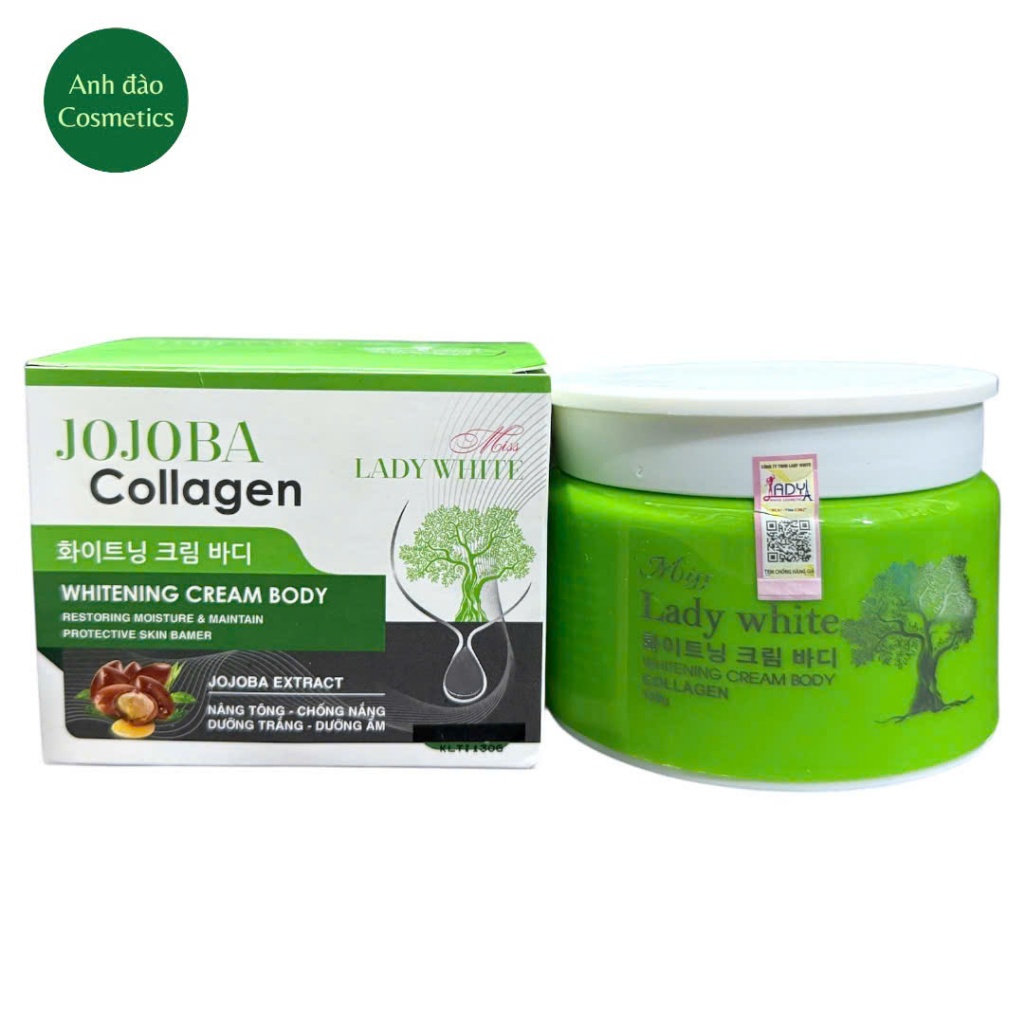 Kem trắng da body , nâng tone , chống nắng , dưỡng ẩm JOJOBA collagen
