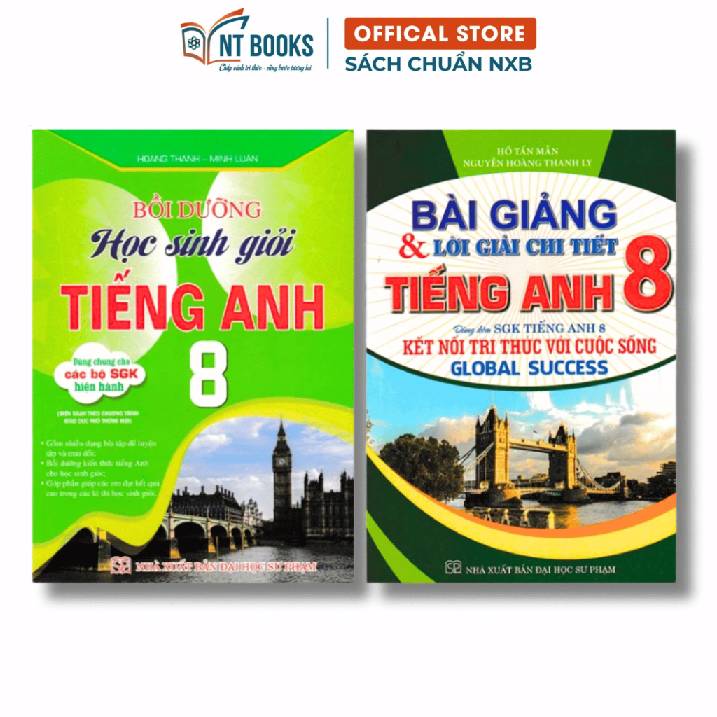 Sách - Combo Bồi Dưỡng Học Sinh Giỏi Tiếng Anh 8 + Bài Giảng Và Lời Giải Chi Tiết Tiếng Anh 8 Global