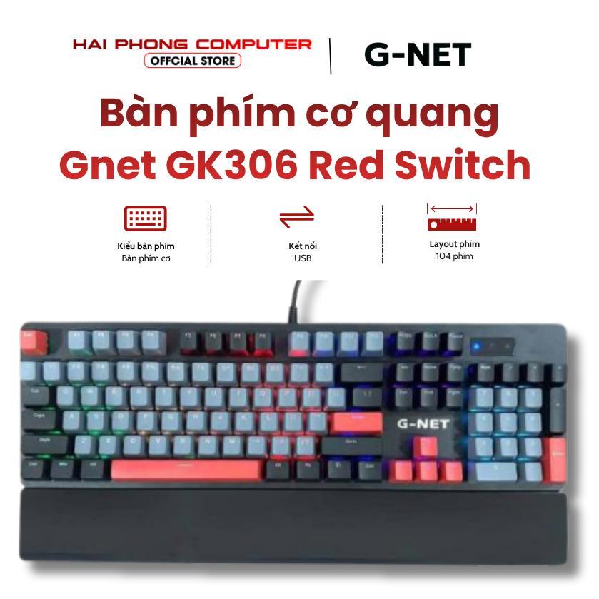 Bàn phím cơ gaming Gnet GK306 Red Switch