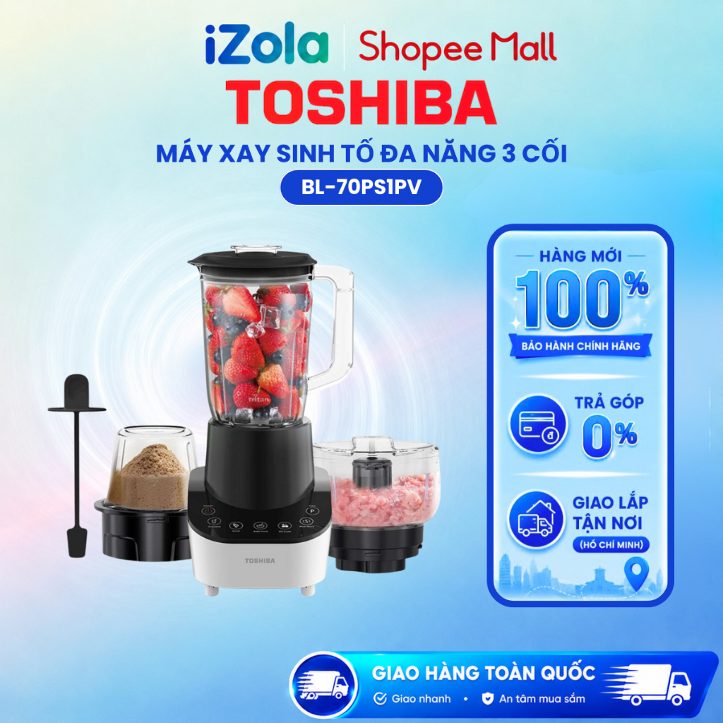 BL-70PS1PV - Máy xay sinh tố đa năng Toshiba BL-70PS1PV - Hàng chính hãng
