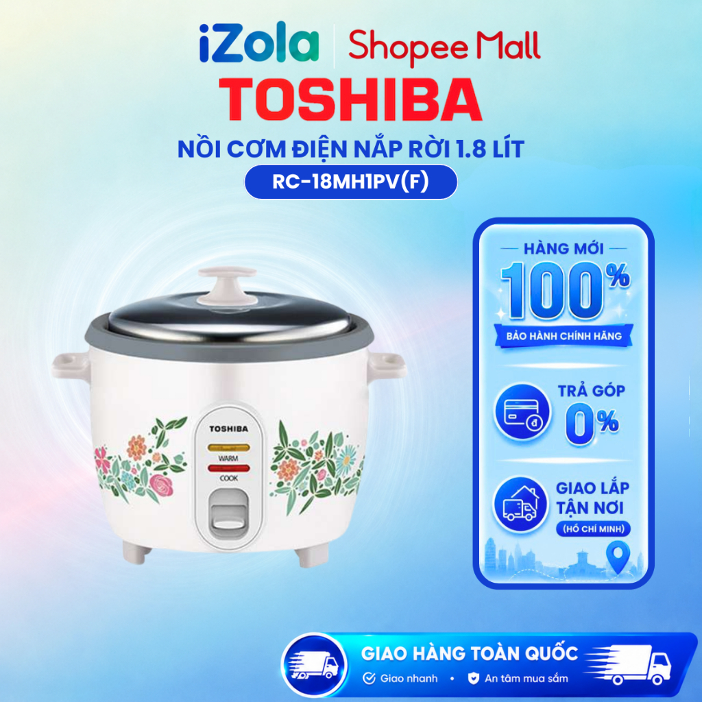 RC-18MH1PV(F) - Nồi cơm nắp rời Toshiba 1.8 lít RC-18MH1PV(F) - Hàng chính hãng