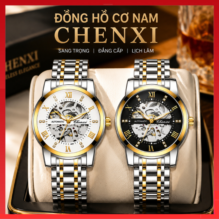 ◈™✽Đồng Hồ Cơ Nam CHENXI Nhật Bản automatic CHỐNG NƯỚC , CHỐNG XƯỚC