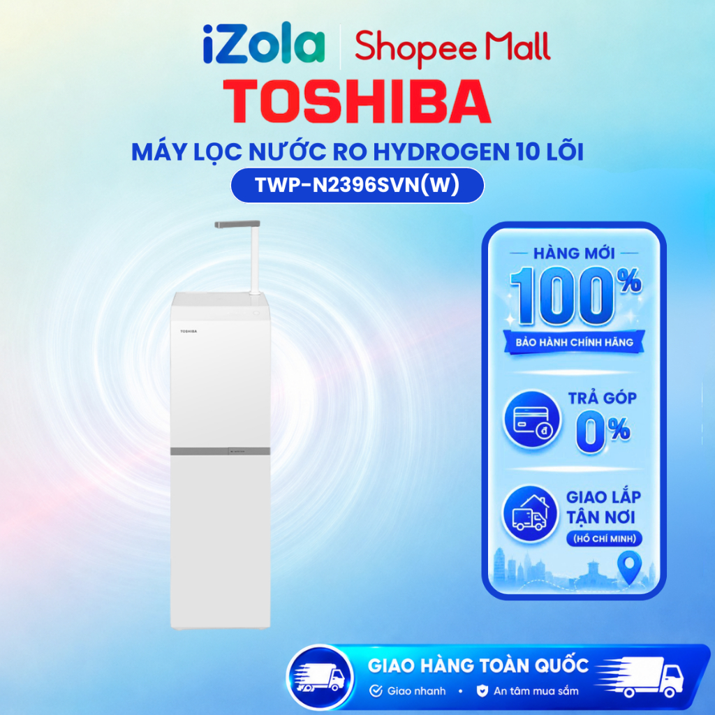 TWP-N2396SVN(W) - Máy lọc nước RO Hydrogen Toshiba TWP-N2396SVN(W) 10 lõi - Hàng chính hãng