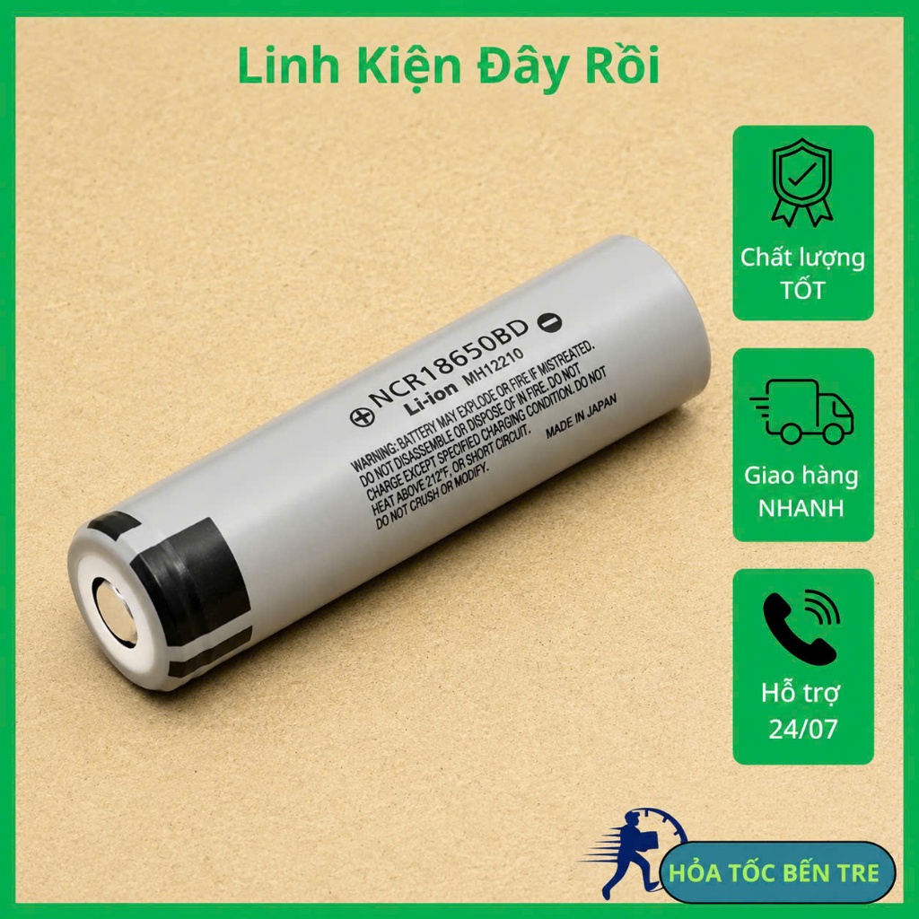 PIN lithium 18650 4.2V 18650BD Panasonic 3200 mAh
