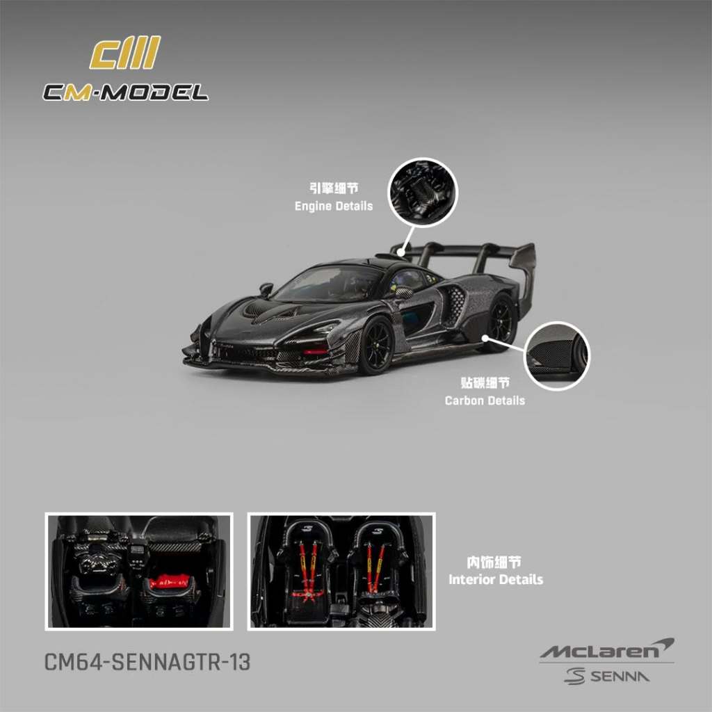Mô hình ô tô McLaren Senna GTR 1/64 CM