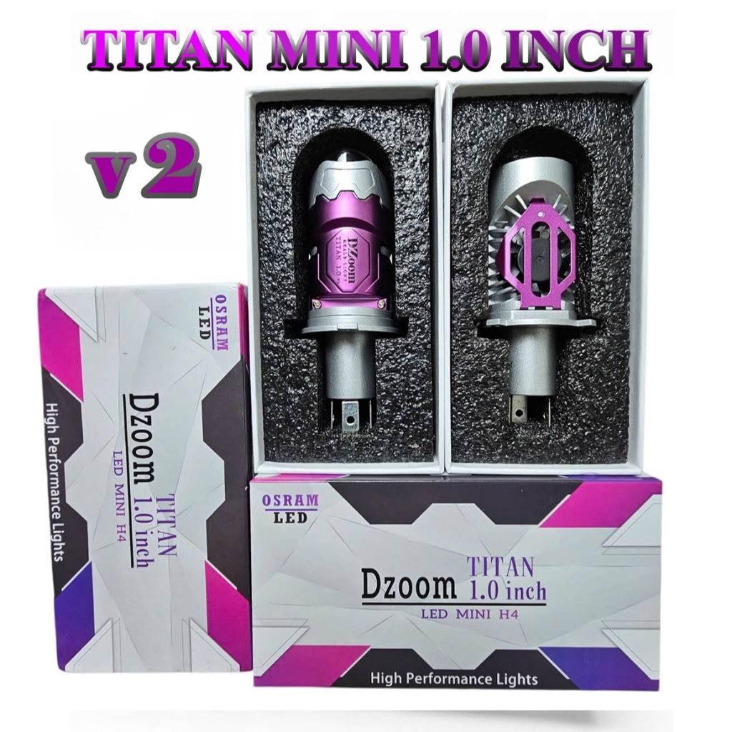 [GIÁ 1 BÓNG]  Đèn bi cầu mini 1.0 TITAN MẪU V2 CẮM THẲNG CHÂN H4 SÁNG NHƯ BI ĐỘ 3.0 BẢO HÀNH 12 THÁN