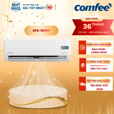 Máy Lạnh Comfee 2 HP Inverter CFS-18VGX (Model 2026) - Công Nghệ AI Cool, Làm Lạnh Nhanh, Tiết Kiệm Điện 5 Sao