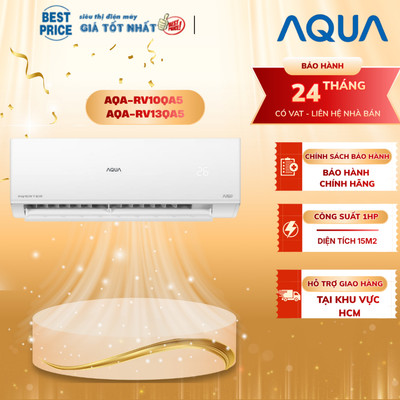 AQA-RV10QA5 | AQA-RV13QA5 | Máy lạnh AQUA Inverter 1 HP AQA-RV10QA5 , 1.5 HP AQA-RV13QA5