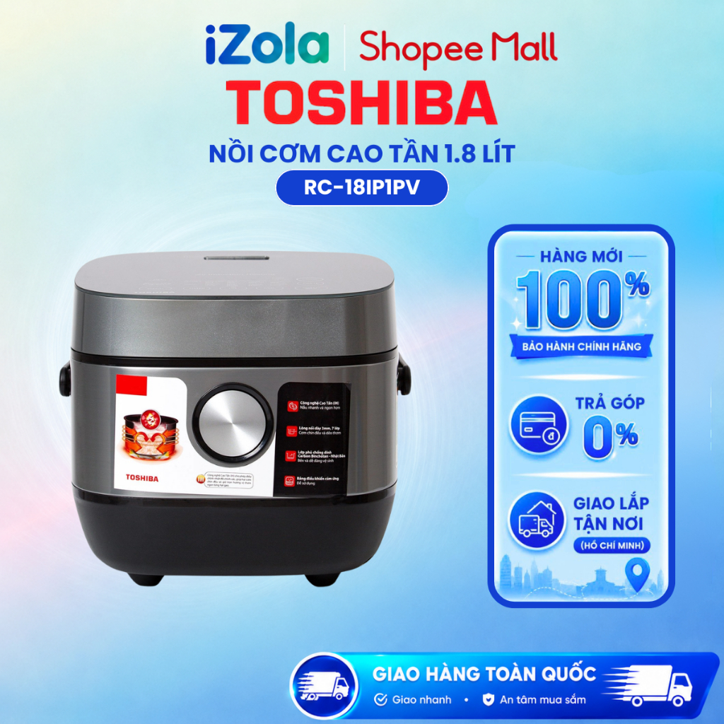 RC-18IP1PV - Nồi cơm cao tần Toshiba 1.8 lít RC-18IP1PV - Hàng chính hãng
