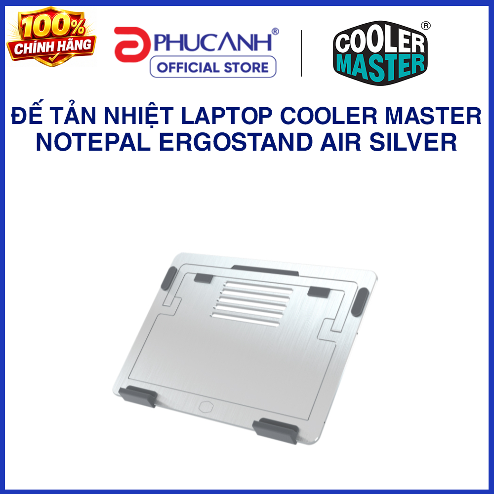 Đế tản nhiệt Laptop Cooler Master NOTEPAL ERGOSTAND Air SILVER