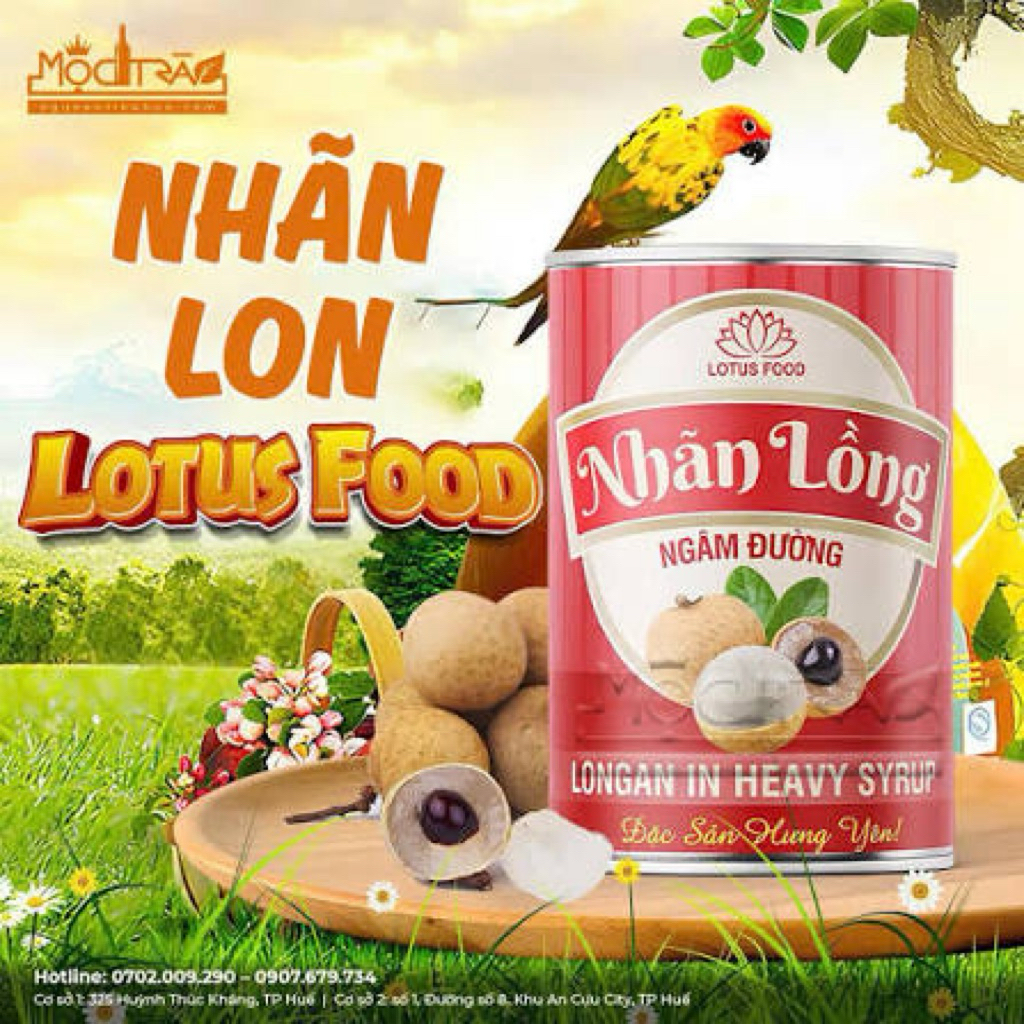 Nhãn lon Lotus Food 565g
