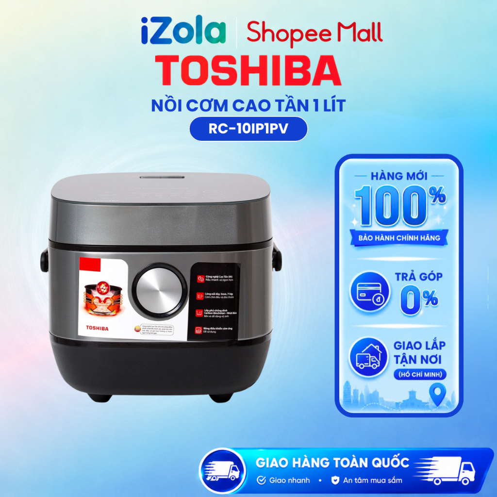 RC-10IP1PV - Nồi cơm điện cao tần Toshiba 1 lít RC-10IP1PV - Hàng chính hãng