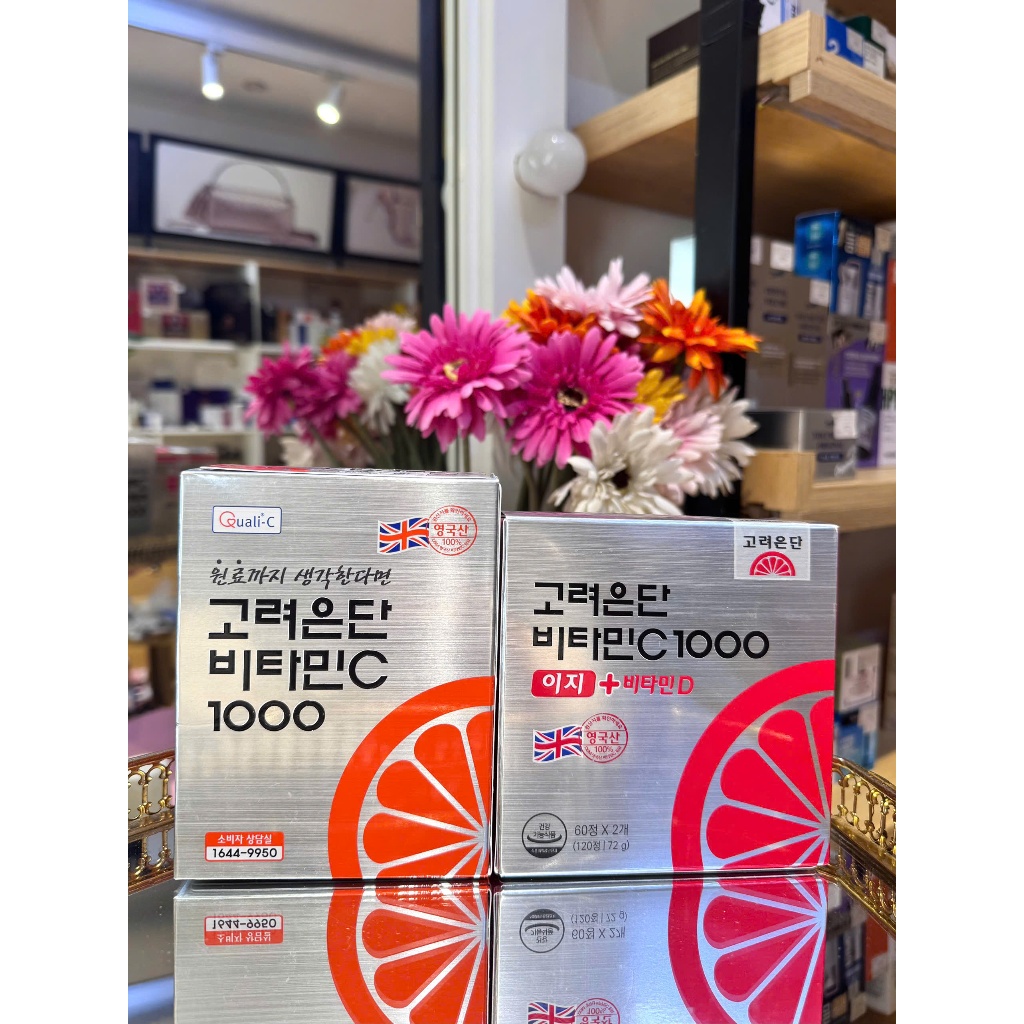 Vitamin C 1000mg và Vitamin C+D 1000mg Hàn Quốc Hỗ Trợ Trắng Da