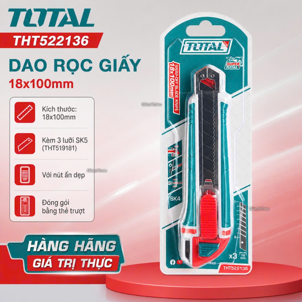 18mm Dao rọc giấy Total THT522136
