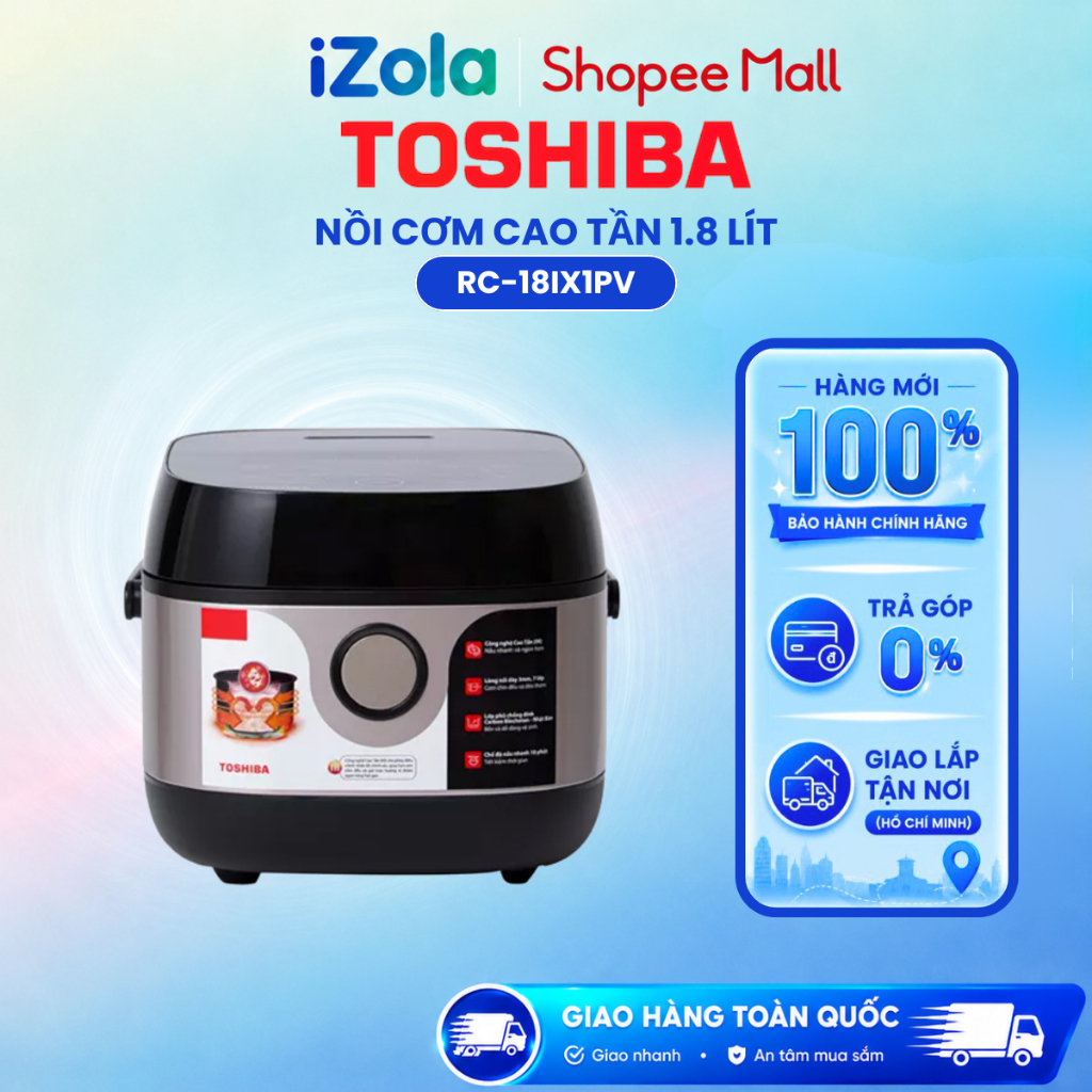 RC-18IX1PV - Nồi cơm cao tần Toshiba 1.8 lít RC-18IX1PV - Hàng chính hãng