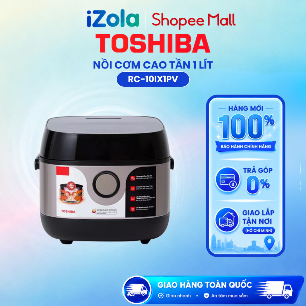 RC-10IX1PV - Nồi cơm điện Toshiba 1 lít RC-10IX1PV - Hàng chính hãng
