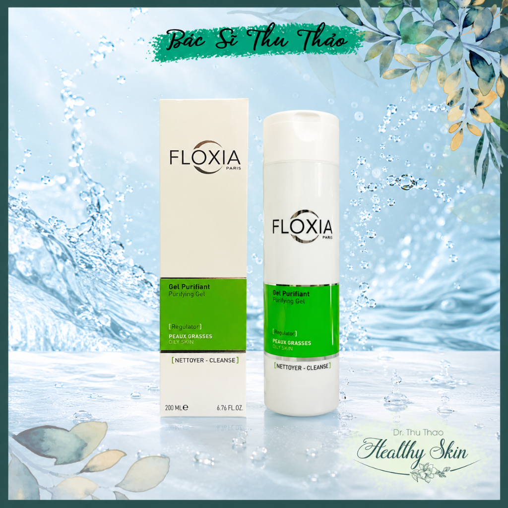 [Mã COSBAUH3 giảm 8% đơn 300K] [200mL] SỮA RỬA MẶT CHO DA MỤN FLOXIA GEL PURIFIANT PURIFYING