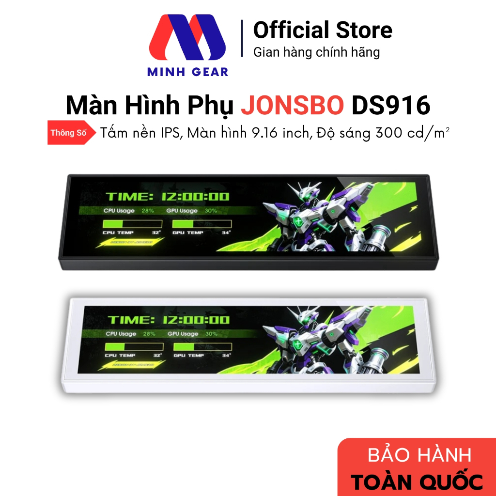 Màn Hình Phụ 9.16 inch JONSBO DS916 (Hàng Chính Hãng)