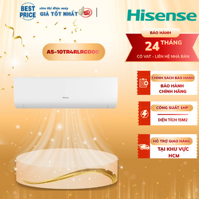 Máy Lạnh Hisense Inverter 1 HP 9000BTU AS-10TR4RLRCD00 - Làm Lạnh Nhanh, Lọc Sạch Không Khí 1 ngựa