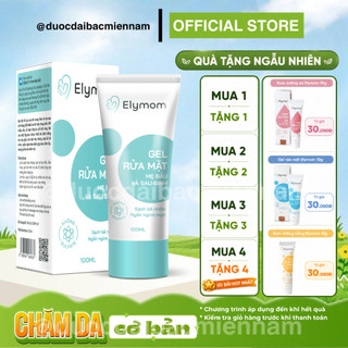 [MỚI] Gel rửa mặt dành cho mẹ bầu và sau sinh ELYMOM - Tuýp 100ml