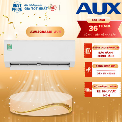 Máy lạnh AUX 1.5 HP AW13CAA4DI-3VN Inverter Tiết Kiệm Điện - Hàng Chính Hãng