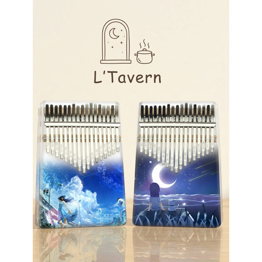 Đàn piano ngón tay cái kalimba 17 phím quà tặng cho bé đàn kalimba cho người mới bắt đầu kalimba gỗ 