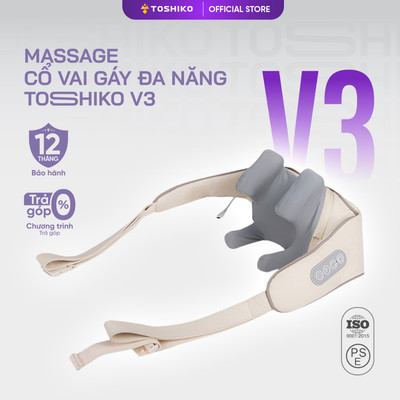 Máy massage cổ vai gáy đa năng Toshiko V3 giúp hỗ trợ massage, giảm đau mỏi tại nhà