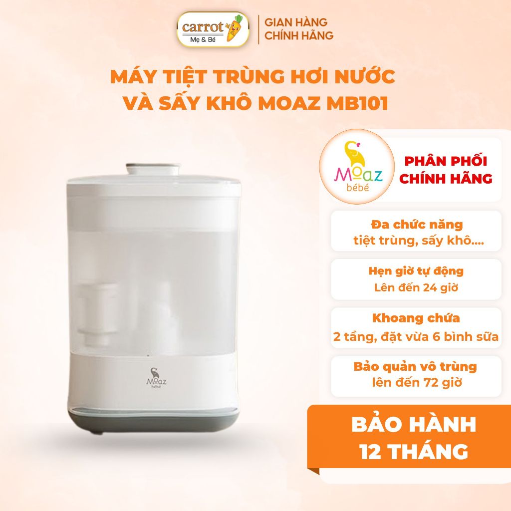 Máy Tiệt Trùng Hơi Nước Và Sấy Khô Moaz BéBé MB101