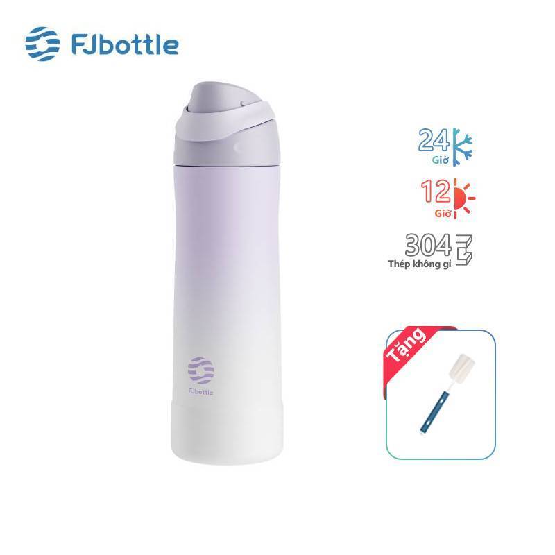 Bình Giữ Nhiệt FJbottle 750/1000 Bình Nước Giữ Nhiệt Thể Thao Cho Học Sinh One-Touch Kèm Cọ Rửa