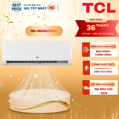 Máy lạnh TCL 1 HP Inverter TBI-10CSD/TPHI - Model 2026, Làm lạnh nhanh, Tiết kiệm điện