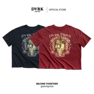 Áo Thun Nam Nữ Form Boxy DVRK Privé Wonderland Chất Vải Cotton Cao Cấp Áo Couple Wash Basic Local Brand