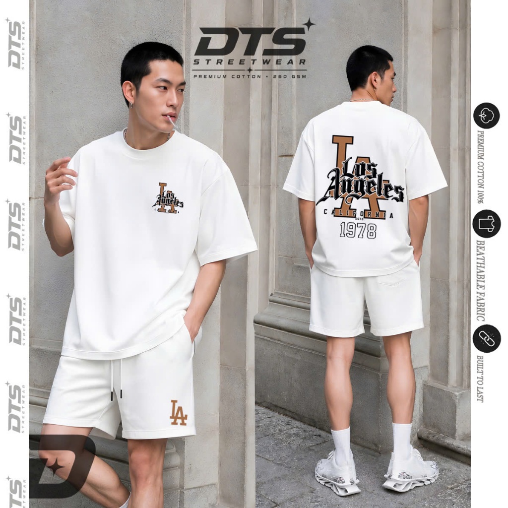 Set Outfit Local Brand Áo Thun Oversize NY Quần Short Nam Nữ