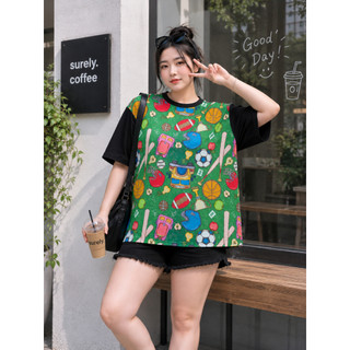 Áo Thun 3D Hoạt Hình Bigsize 50-100kg – Form Rộng Unisex, In Hình Dễ Thương[ bóng chày 01] KY29
