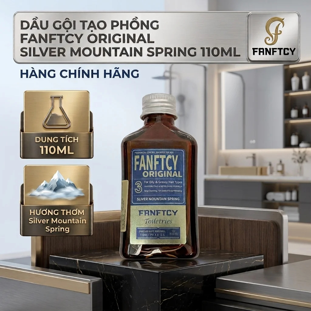 Dầu gội tạo phồng Fanftcy Original Sliver Mountain Spring 110ml - Phù hợp cho mọi loại tóc