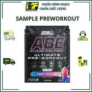 [ HÀNG CÔNG TY]  APPLIED NUTRITION ABE PRE WORKOUT 1 SAMPLE GÓI 1 LẦN DÙNG, VỊ NGẪU NHIÊN.