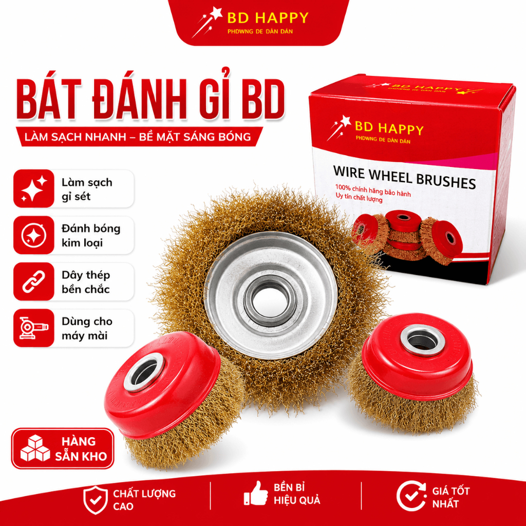 Chén Cước Đánh Rỉ Bánh Cước Đánh Bóng Rỉ Sắt Bằng Kim Loại Gắn Máy Mài Cắt Cầm Tay Tiện Lợi