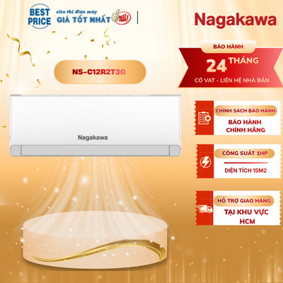 Máy Lạnh Nagakawa 1.5 HP NS-C12R2T30 - Giải pháp làm mát tối ưu cho không gian từ 15 - 20m²