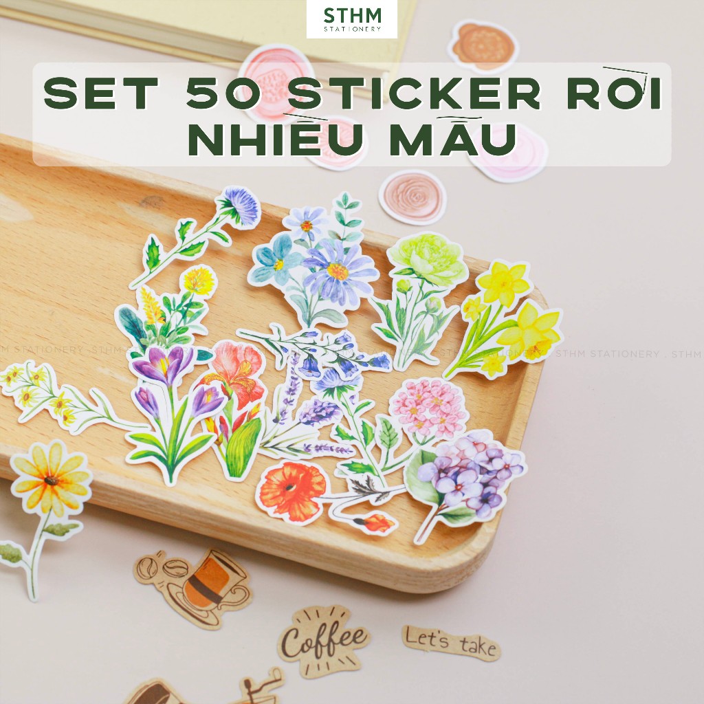 [STHM stationery] - Sticker nhiều mẫu, phong cách vintage - Dùng cho trang trí sổ tay, scrapbook, qu