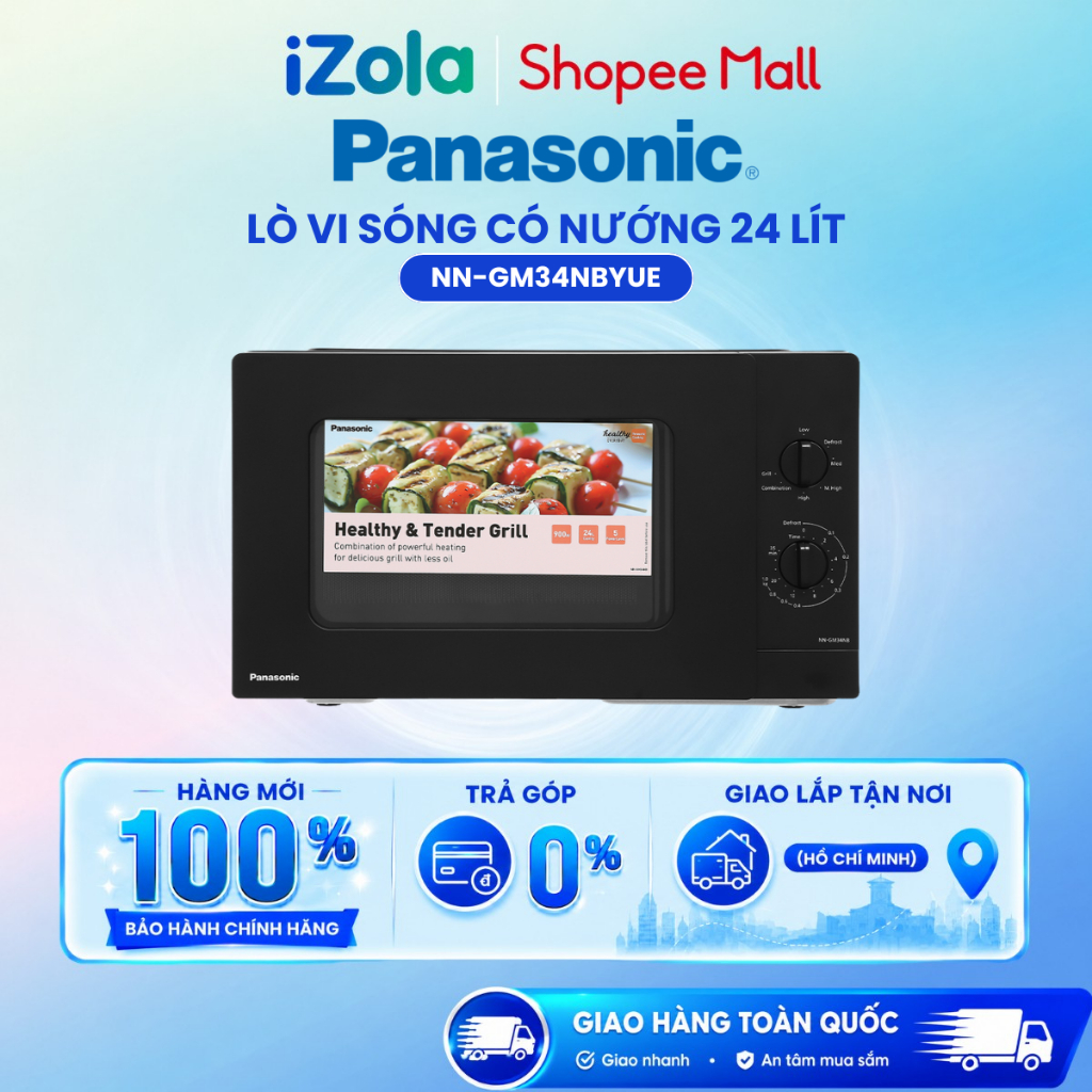 NN-GM34NBYUE - Lò vi sóng có nướng Panasonic NN-GM34NBYUE 24 lít - Hàng chính hãng
