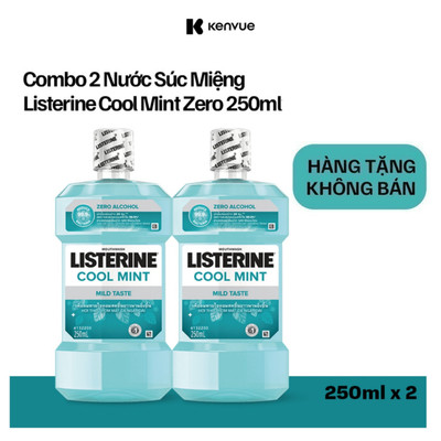 [GIFT] CB2 NSM Listerine Cool Mint Zero 250ml