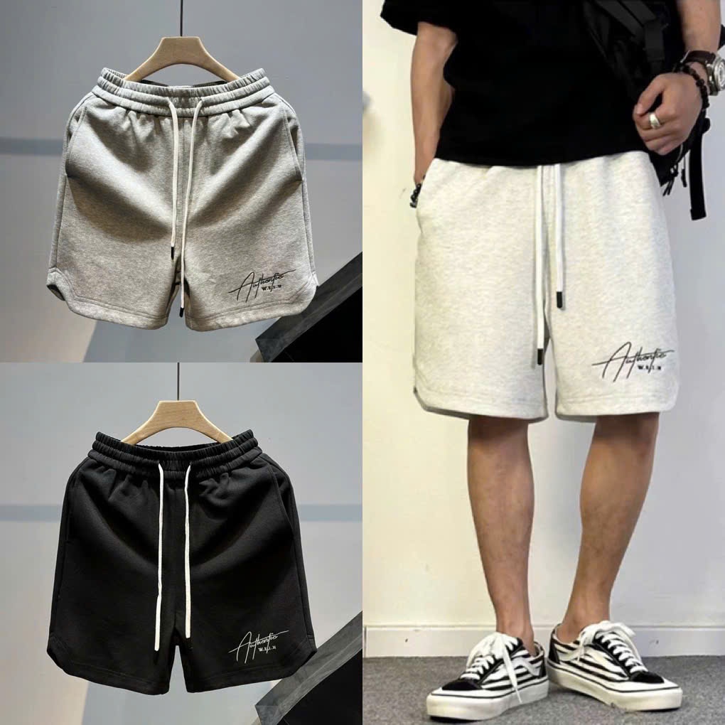Quần short nam cotton da cá mềm mịn, thoáng mát, dễ giặt