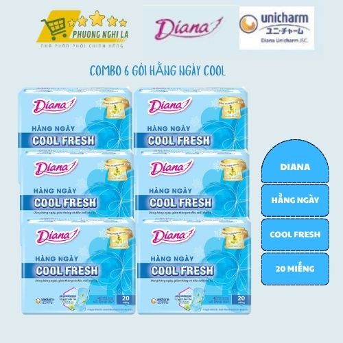 Băng Vệ Sinh Diana SENSI Hàng Ngày Cool Fresh 20 Miếng - Phương Nghi LA