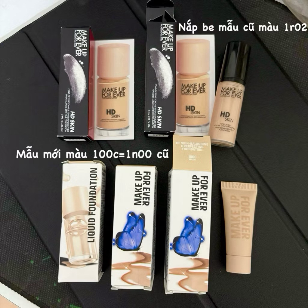 Kem nền makeup forever mini 5ml tone 1R02, 100C fullbox