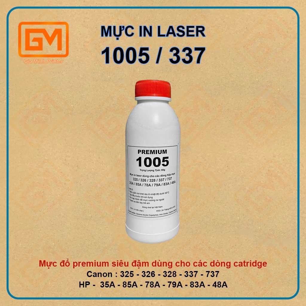 Combo 10 chai mực 337 - Dùng cho máy in canon MF210, MF221, MF241D, MF244DW, MF249DW, MF235
