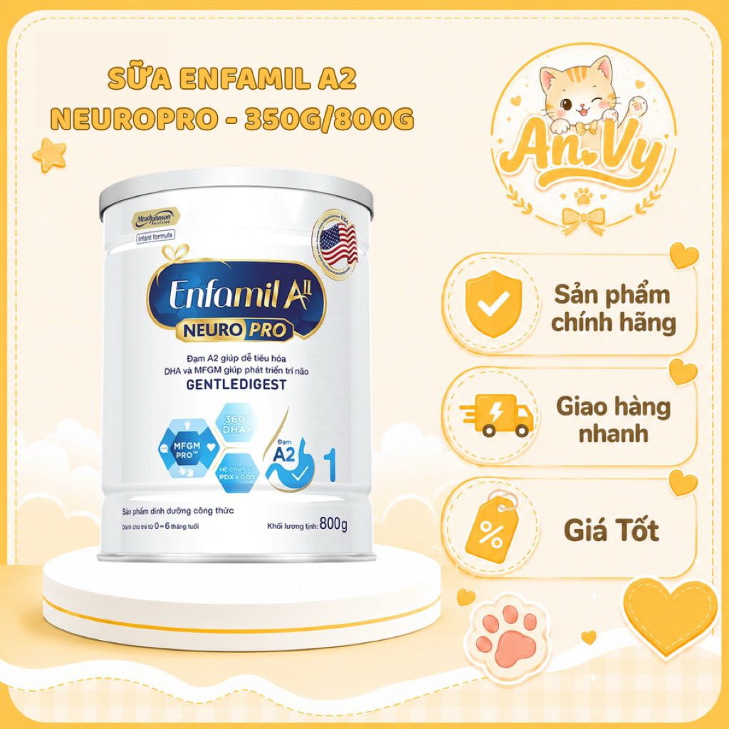 Sữa Enfa A2 NeuroPro Mỹ 800g Enfamil Enfagrow - Sữa Bột Công Thức