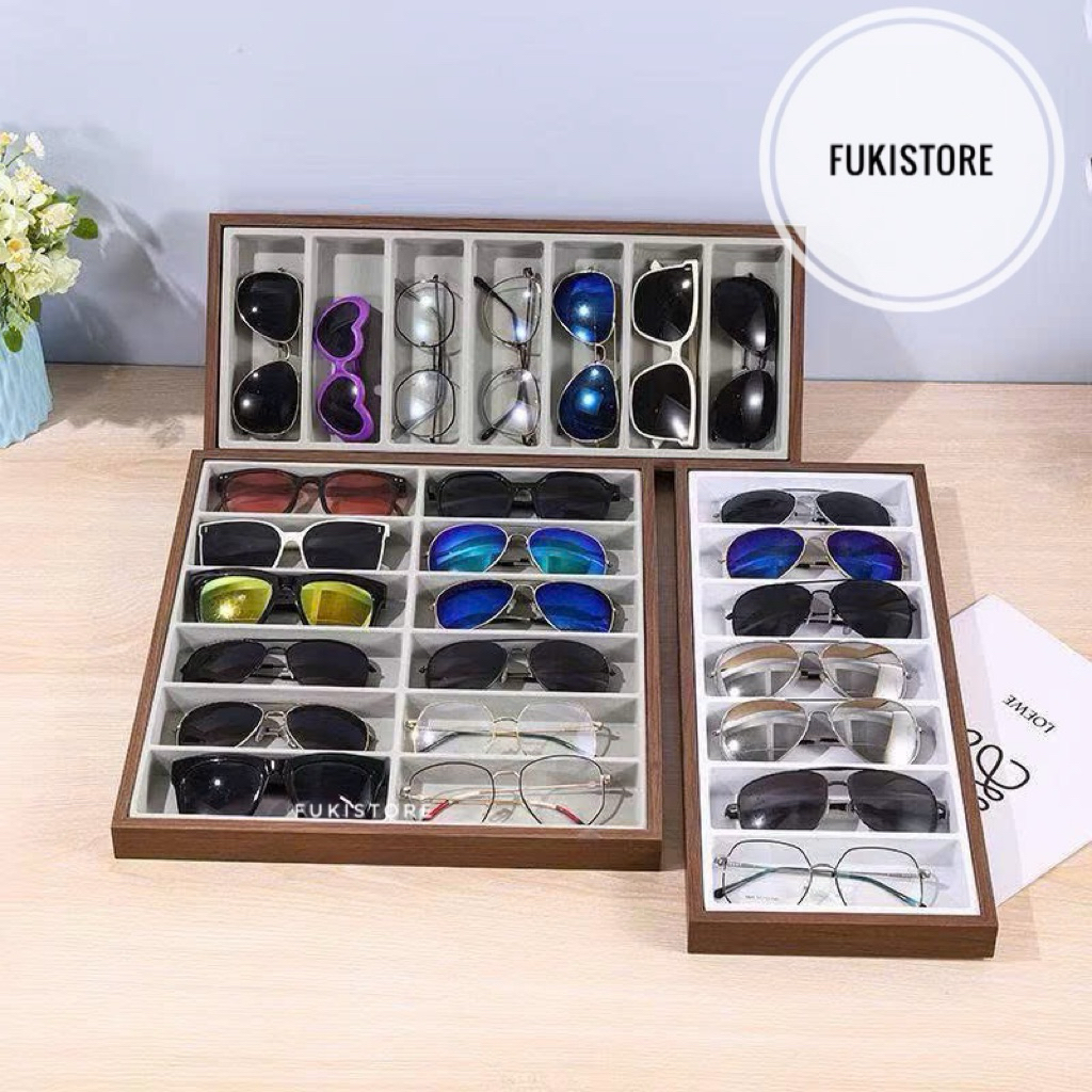 Fukistore Khay đựng mắt kính gỗ ( không nắp đậy )