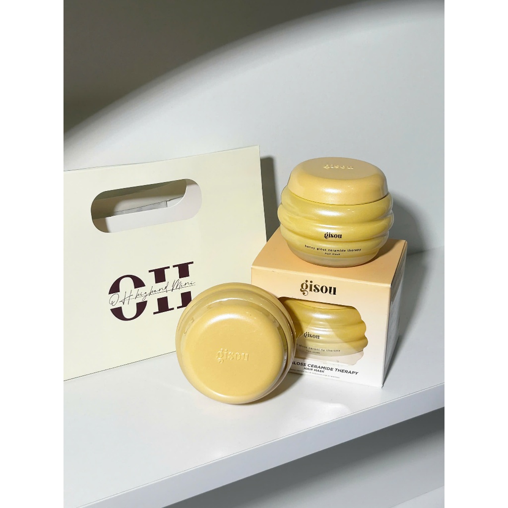 [Bill US] Mặt Nạ Ủ Tóc GISOU Honey Gloss Ceramide Therapy Hair Mask 30ml Cho Tóc Hư Tổn