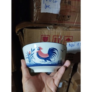 Tô sứ Âu hoa văn Gà Trống nhiều size 15cm 18cm 20cm - MUA 5 CÁI TẶNG 1 CÁI CÙNG LOẠI