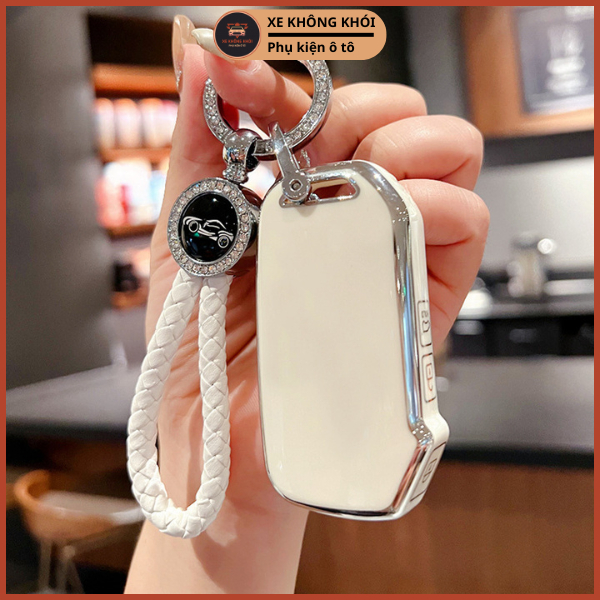 Ốp Chìa Khóa TPU Kia 3 Nút Sườn Dùng Cho Kia Cerato 2019,...- Bọc CHìa Khóa Ô Tô Cao Cấp Chống Xước,