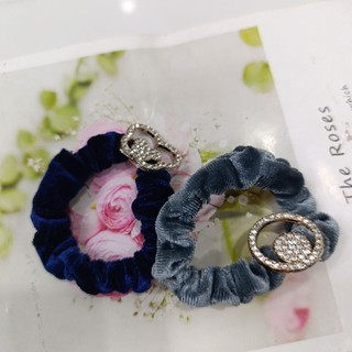 2 Cột tóc nhung kết cườm nhiều màu - TN2
